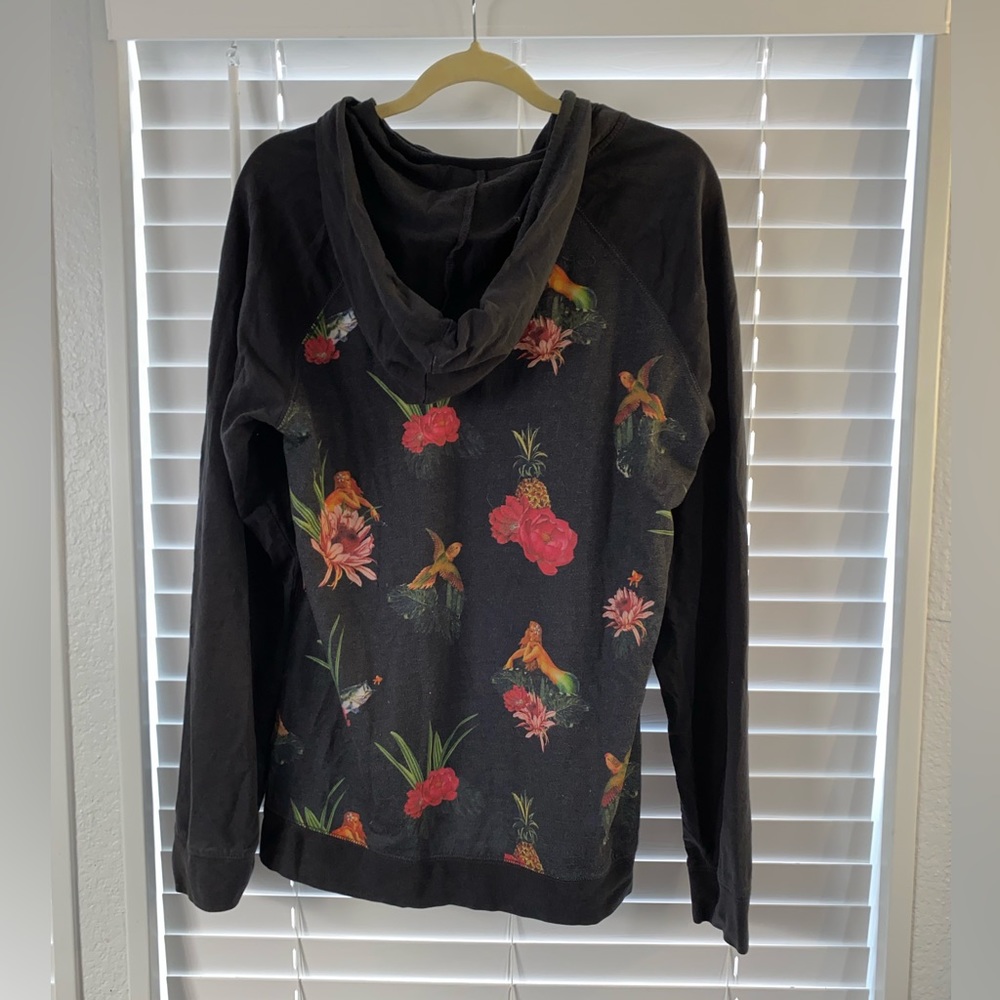 Floral dark Hoodie - Picture 2 of 2